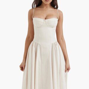House of CB Samaria dress (XS vintage cream)